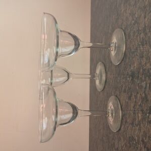 Elegant Clear Glass Margarita Set Of 3